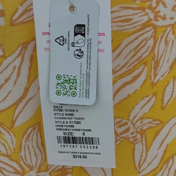 Lilly Pulitzer Eleanora Shift Romper 
New with tags. Never worn! - Picture 6 of 6